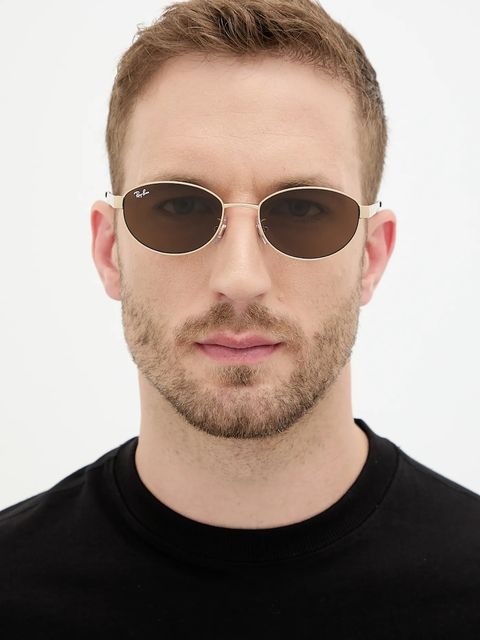 Ray-Ban okulary przeciwsłoneczne kolor złoty 0RB3774D