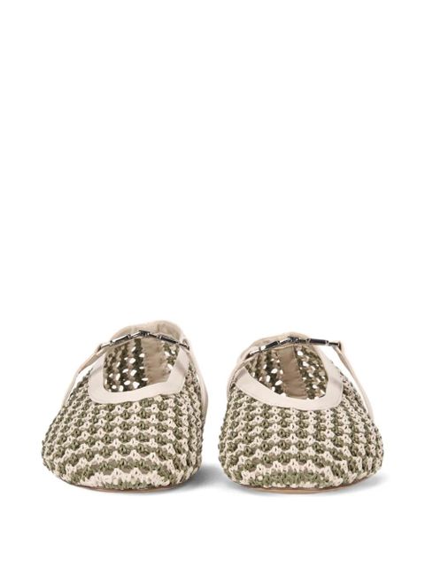 GCDS woven ballet flats - Neutrals