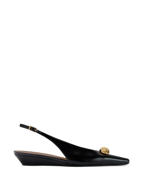 Giuseppe Zanotti Virginia slingback ballet flats - Black - zdjęcie produktu nr 1