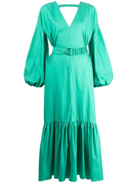 Acler Springer belted maxi dress - Green