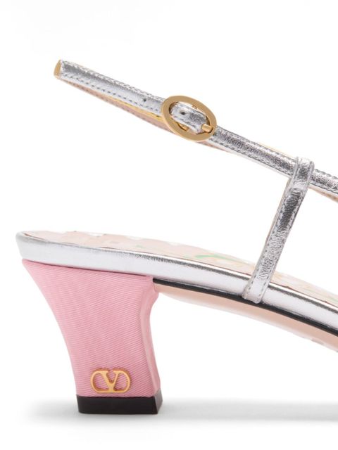 Valentino Garavani 45mm Bowow slingback pumps - Pink