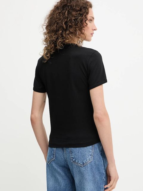 Pinko t-shirt bawełniany damski kolor czarny 105728 A2US