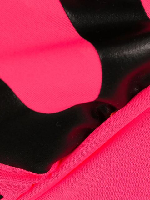 Moschino logo print triangle bikini top - Pink