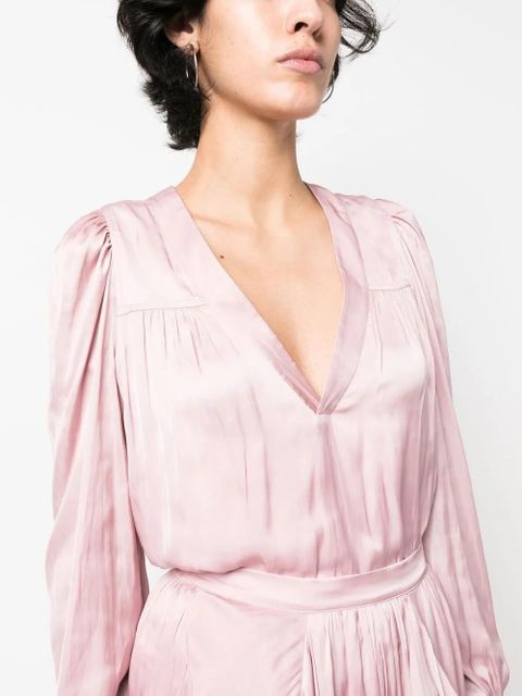 Zadig&Voltaire Telia V-neck blouse - Pink