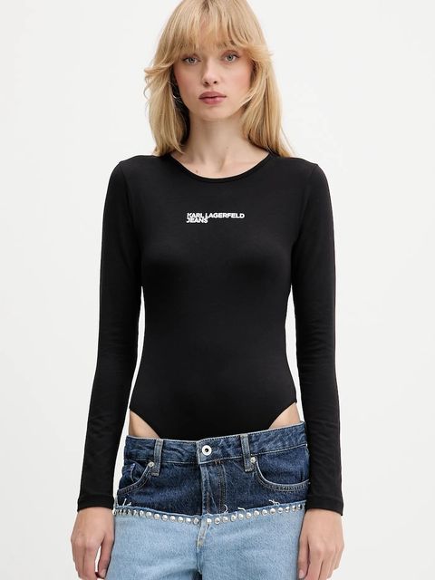 Karl Lagerfeld Jeans body kolor czarny A4W17017 - zdjęcie produktu nr 1