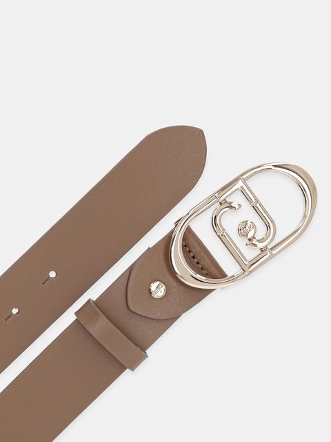 Liu Jo pasek skórzany damski kolor beżowy AF5242.P0062