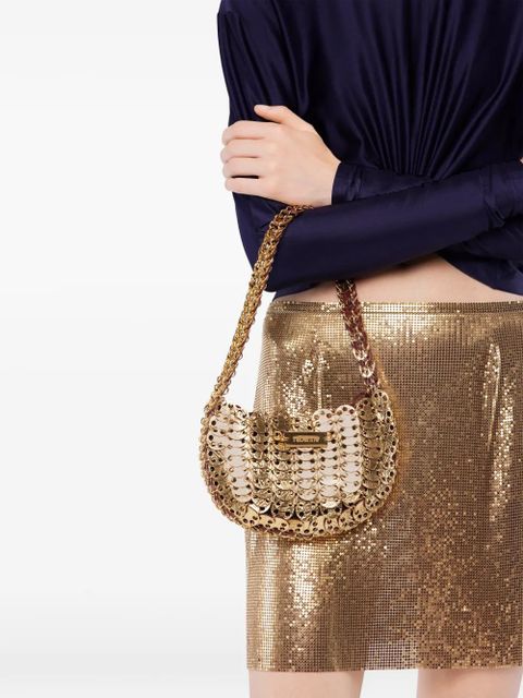 Rabanne Iconic Discs Moon Flip Shoulder Bag - Brown - zdjęcie produktu nr 2