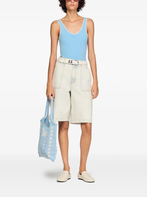 SANDRO contrast-trim bodies - Blue - zdjęcie produktu nr 2