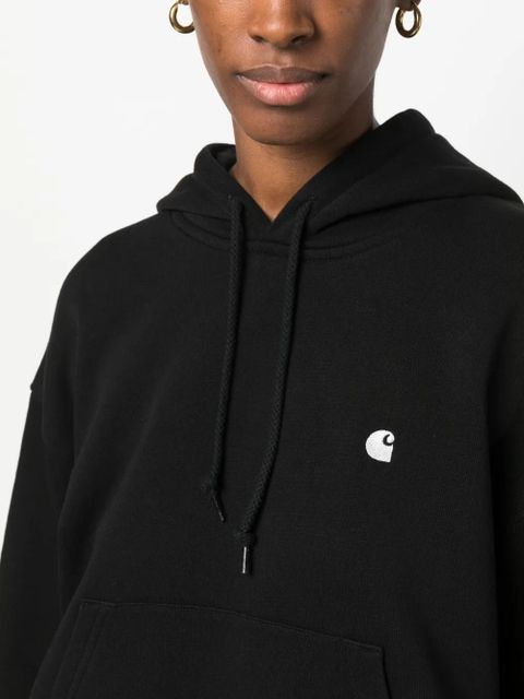 Carhartt WIP oversized embroidered-logo hoodie - Black