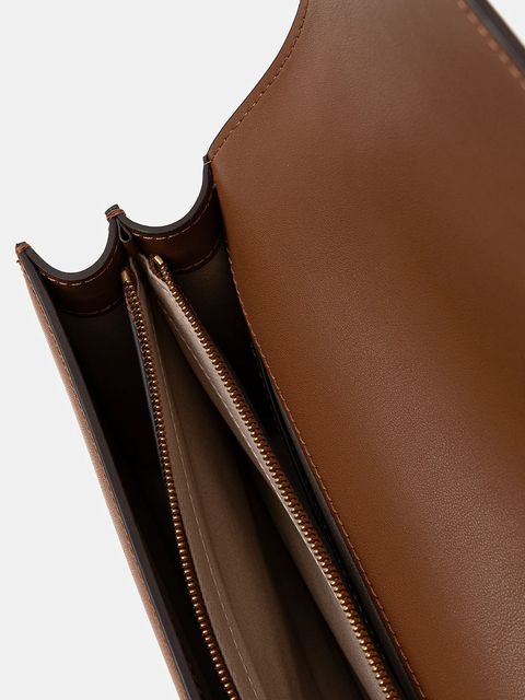 Pinko torebka skórzana kolor brązowy 100941 A0F1