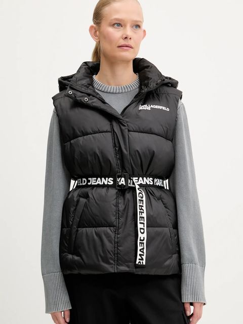 Karl Lagerfeld Jeans bezrękawnik damski kolor czarny zimowy A3W15025 - zdjęcie produktu nr 1