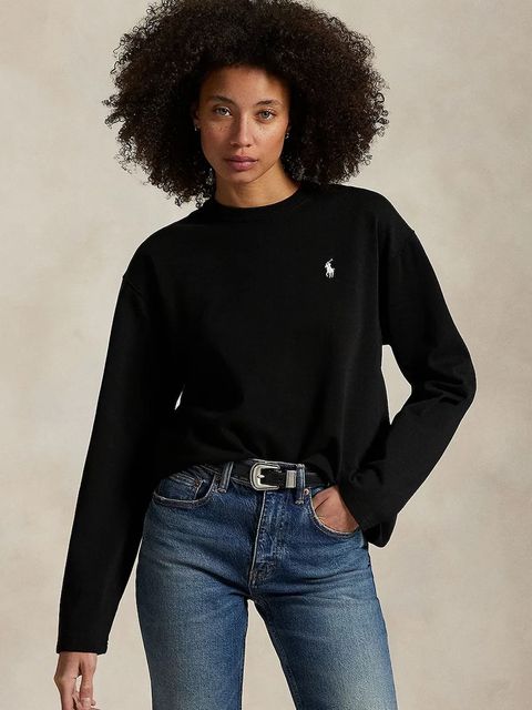 Polo Ralph Lauren longsleeve bawełniany kolor czarny 211967105 - zdjęcie produktu nr 1