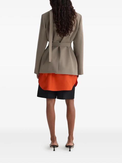 Róhe Deconstructed belted blazer - Brown