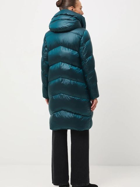 Medicine płaszcz puchowy kolor turkusowy