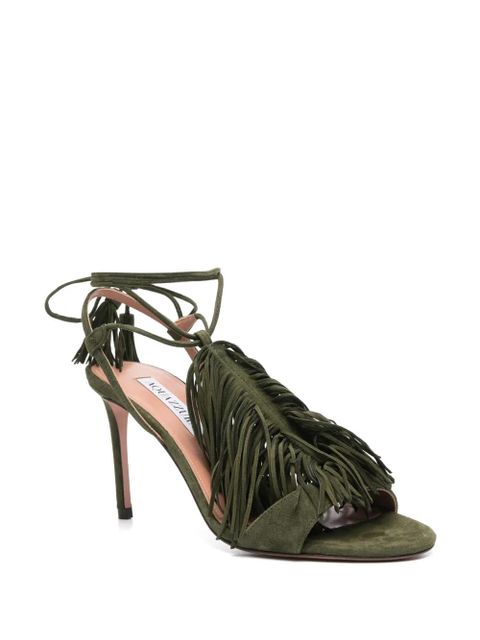 Aquazzura 85mm Gytane sandals - Green - zdjęcie produktu nr 2