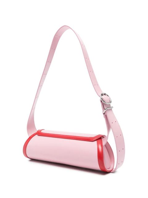 Jil Sander Cannolo bicolour shoulder bag - Pink