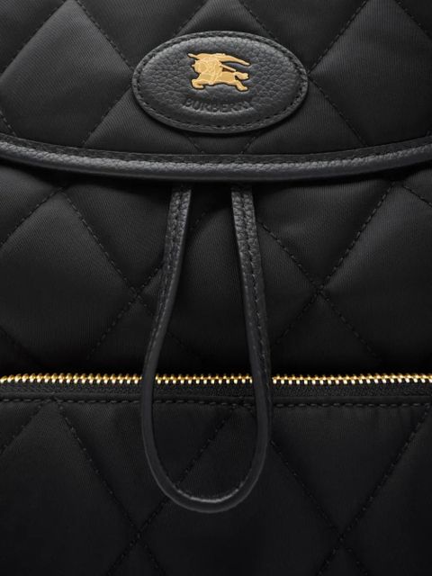Burberry quilted leather-trimmed backpack - Black - zdjęcie produktu nr 2