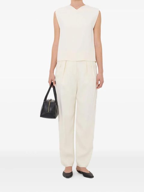 LouLou de Saison boxy v-neck top - Neutrals - zdjęcie produktu nr 2