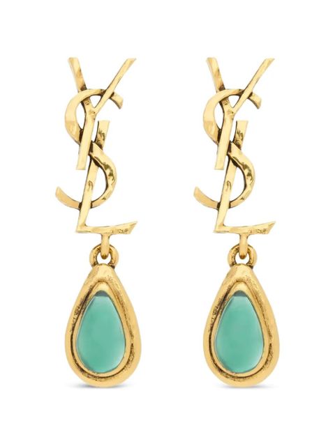 Saint Laurent Cassandre drop earrings - Gold - zdjęcie produktu nr 1