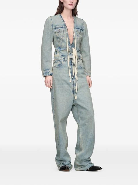 Maison Margiela raw-edged jacket - Blue - zdjęcie produktu nr 2