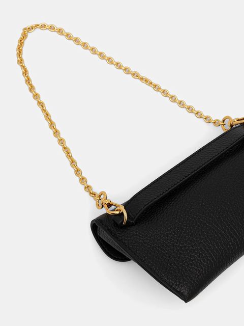 Coccinelle torebka skórzana DOUBLE BEAT kolor czarny E1 T8A 11 03 01