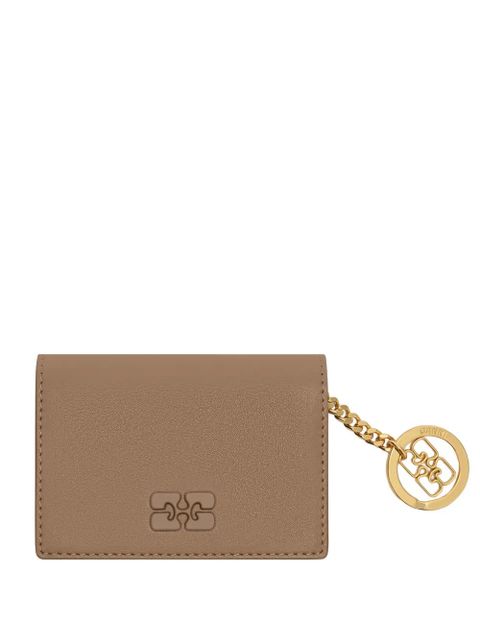 GANNI Bou chain-detail cardholder - Brown - zdjęcie produktu nr 1