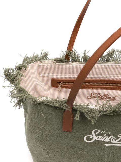 MC2 Saint Barth City fringed tote bag - Green