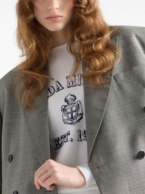 Prada double-breasted blazer - Grey