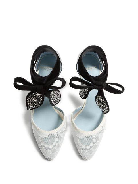 Valentino Garavani 85mm Foliefoliage pumps - White - zdjęcie produktu nr 2