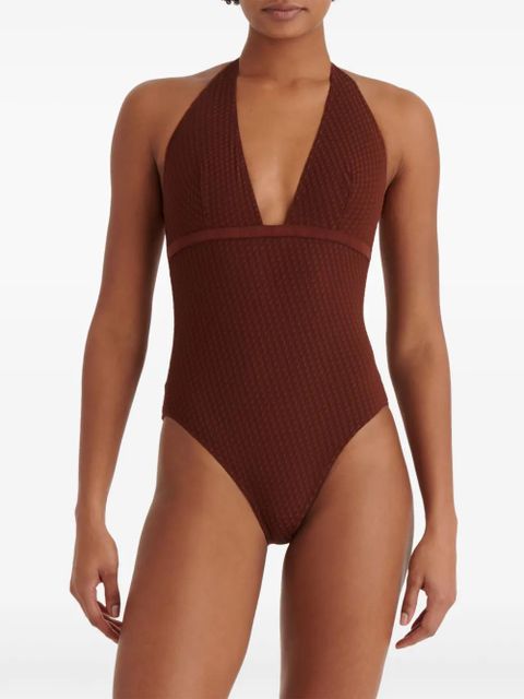 ERES Paillette swimsuit - Brown
