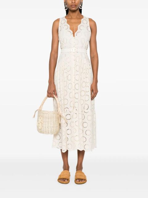 TWINSET broderie-anglaise maxi dress - Neutrals - zdjęcie produktu nr 2