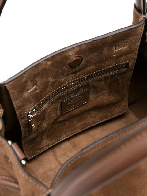 Tod's suede leather tote bag - Brown
