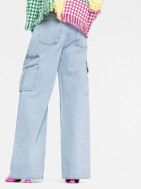 AGOLDE wide-leg stonewashed jeans - Blue