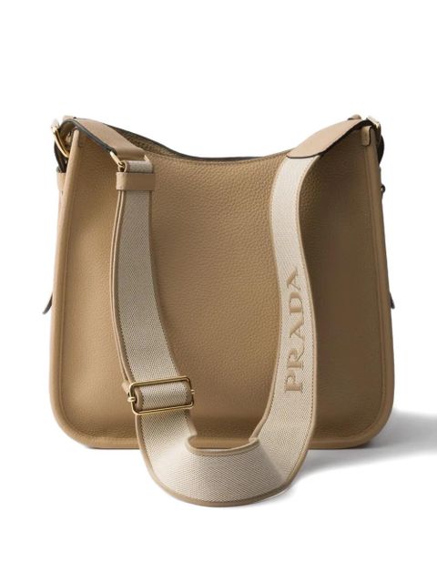 Prada logo-detail leather shoulder bag - Neutrals - zdjęcie produktu nr 2