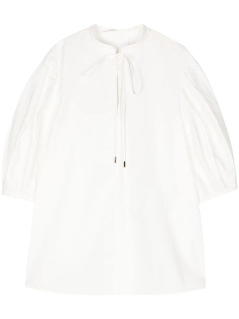 Chloé balloon-sleeve cotton blouse - White - zdjęcie produktu nr 1