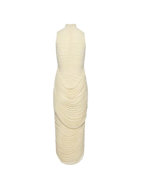 Magda Butrym maxi draped dress - Neutrals