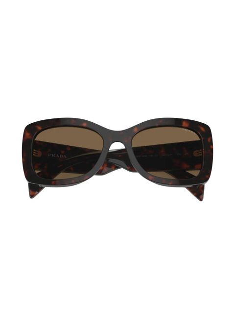 Prada Eyewear Prada PR A08S oversize frame sunglasses - Brown