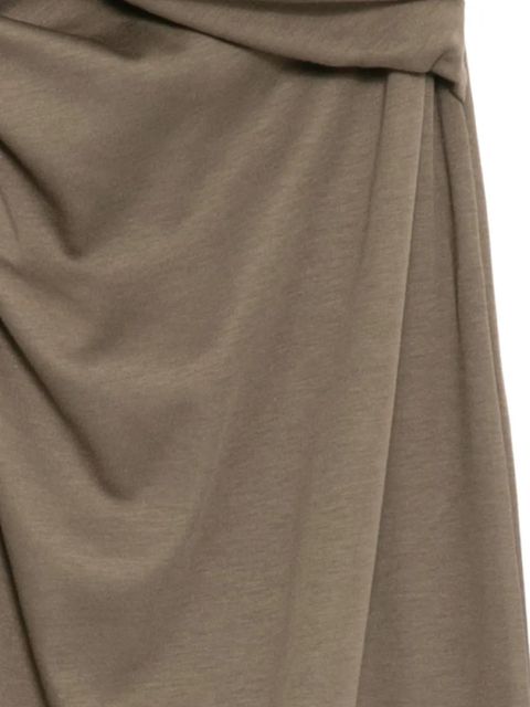 Yves Salomon knotted jersey skirt - Green