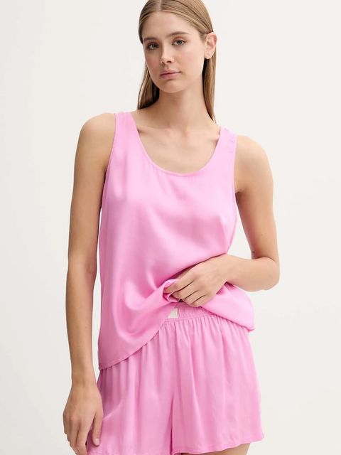 United Colors of Benetton piżama damska kolor różowy 41HY3P00S