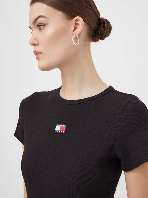 Tommy Jeans t-shirt damski kolor czarny DW0DW17881