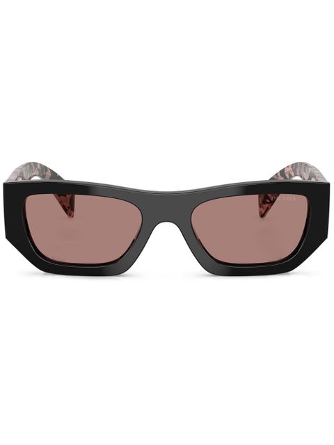 Prada Eyewear geometric-frame sunglasses - Black - zdjęcie produktu nr 1