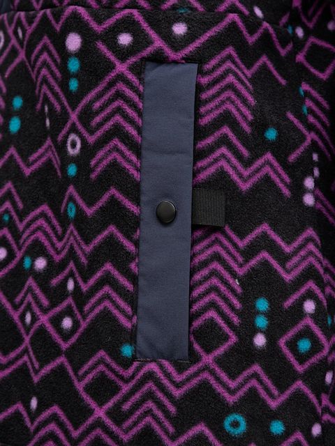 Haglöfs bluza sportowa Mora Mid kolor fioletowy wzorzysta 606557