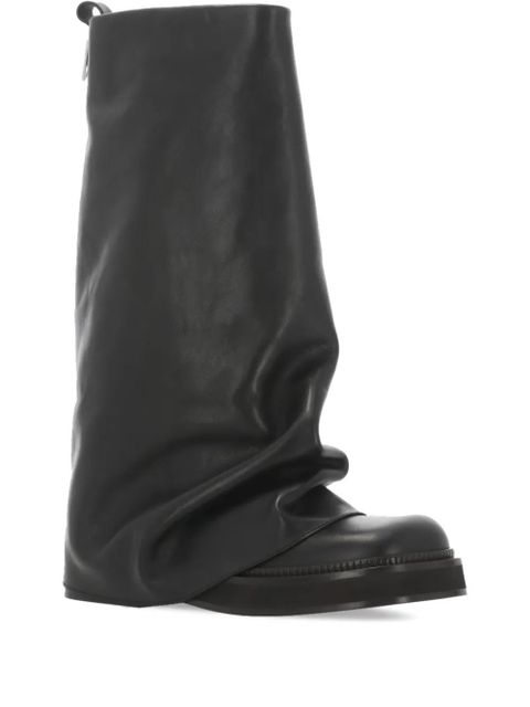 The Attico leather knee-high boots - Black - zdjęcie produktu nr 1