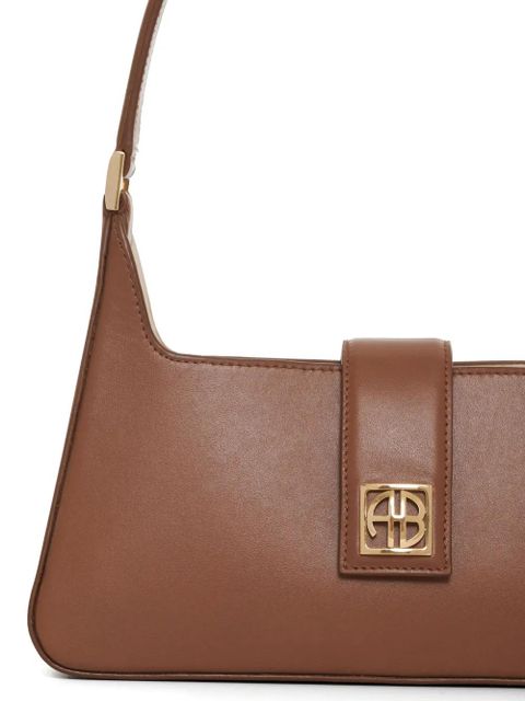 ANINE BING Lou leather shoulder bag - Brown