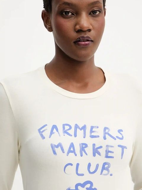 Weekend Max Mara longsleeve ALIAS kolor beżowy 2525946042600