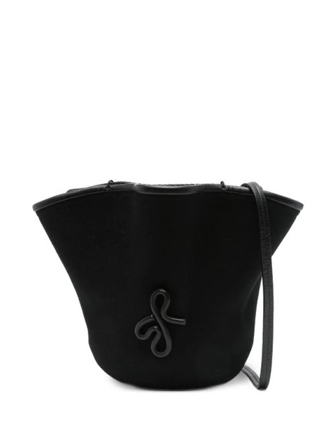 Ruslan Baginskiy ruffled bucket bag - Black - zdjęcie produktu nr 1