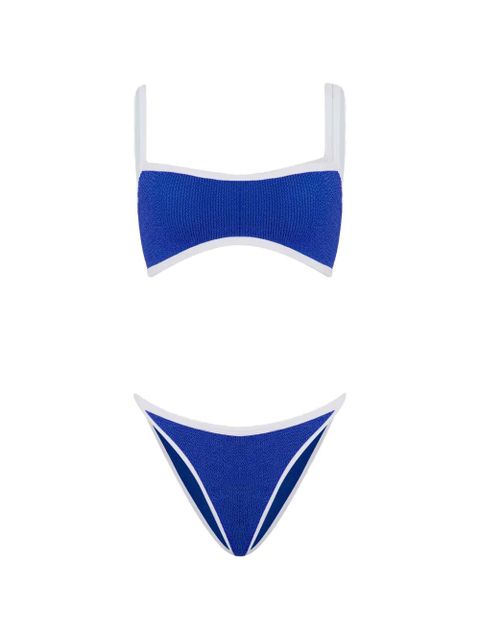 Hunza G Tyler contrast-trim bikini - Blue - zdjęcie produktu nr 1