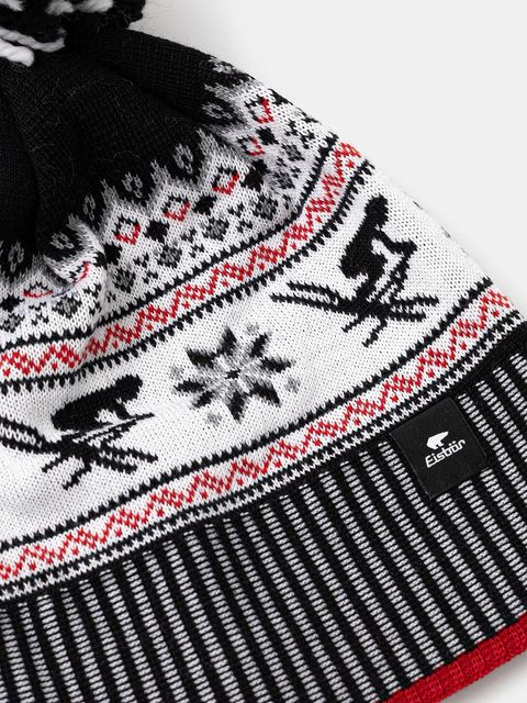 Eisbar czapka z dodatkiem wełny Retroski Pompon MÜ kolor szary E31016