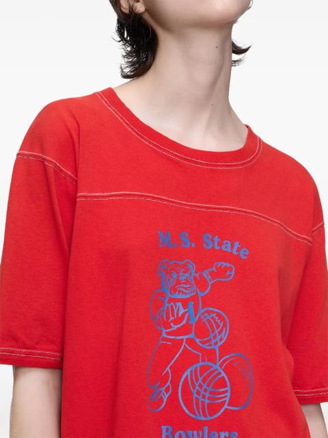 Maison Margiela graphic-print crew-neck T-shirt - Red