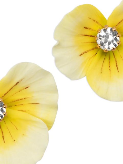 Jennifer Behr Aleah flower-shaped stud earrings - Gold